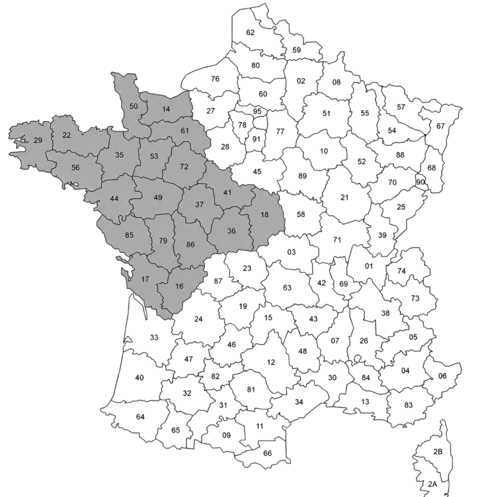 carte nord ouest